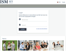 Tablet Screenshot of ism-net.de